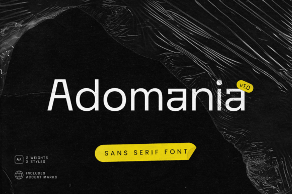 Adomania: The Experimental Sans Serif Font for Bold Branding
