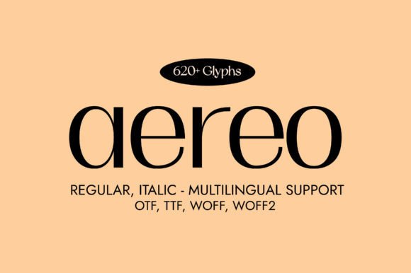 Aereo Sans Serif Font for Modern Crafters