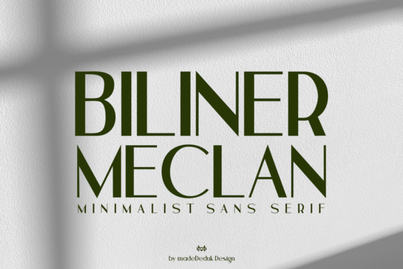 Biliner Meclan: The Minimalist Typeface for Clear Campaigns