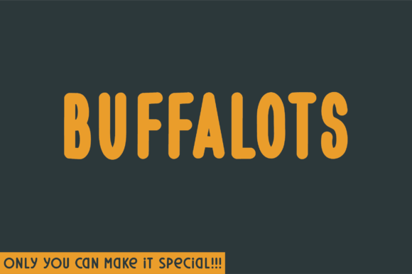 Buffalots: A Natural Sans Serif Font for Branding