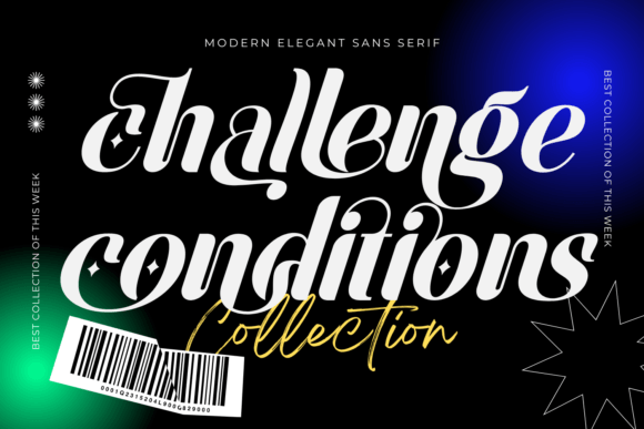 Challenge Conditions Font Review for Elegant Branding