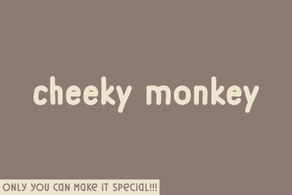 Cheeky Monkey Font for Bold Campaign Design