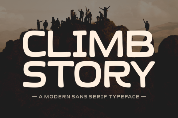 Climb Story Typeface for Bold Campaigns