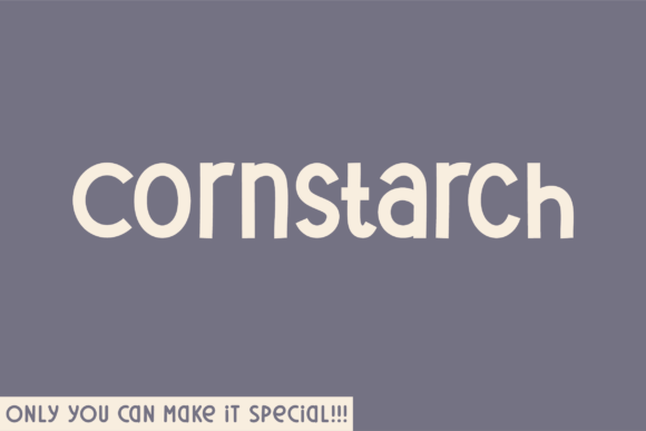 Cornstarch Font for Modern Web Design