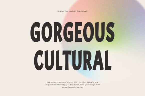 Gorgeous Cultural: A Modern Typeface for Clean Branding