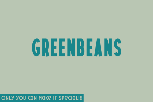 Greenbeans: A Natural Sans Serif Font for Editorial Design