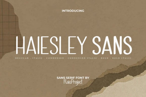 Haiesley Sans Font for Modern Crafters