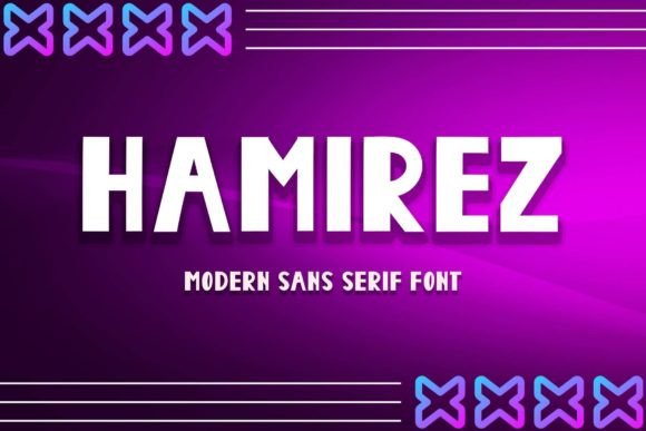 Hamirez Font: Modern Sans Serif for Crafters