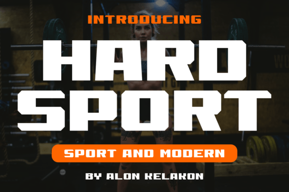 Hard Sport Font for Retro Web Design