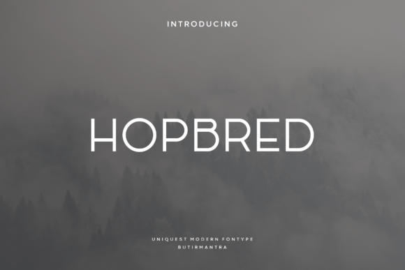 Hopbred: A Modern Sans Serif Font for Editorial Design