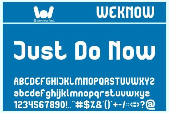 Just Do Now: A Bold Sans Serif Font for Makers