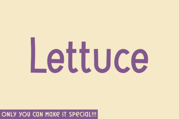 Lettuce Font: Natural Sans Serif for Crafters