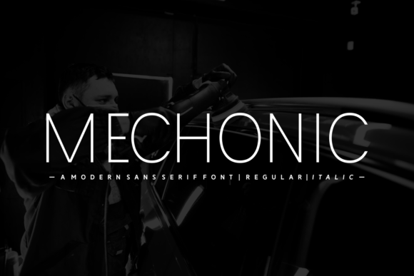 Mechonic Font: Modern Sans Serif for Web Design