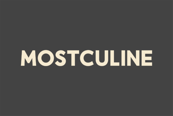 Mostculine: A Modern Sans Serif Font for Branding