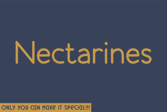 Nectarines Font: Modern Sans Serif for Campaigns