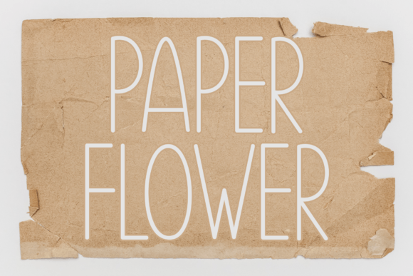 Paper Flower Font Review for Modern Makers