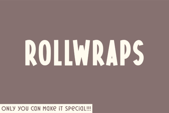 Rollwraps Font: The Natural Sans Serif for Crafters