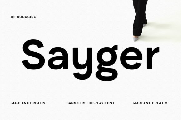 Sayger Font for Modern Handmade Branding