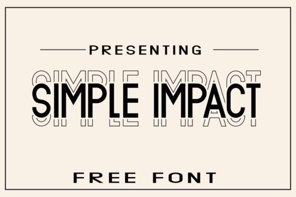 Simple Impact Typeface for Editorial Design