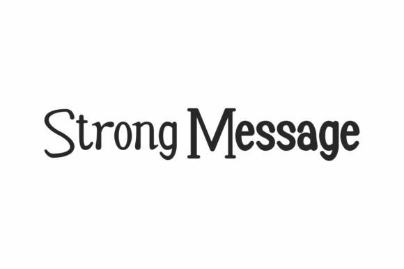 Strong Message Font for Editorial Design