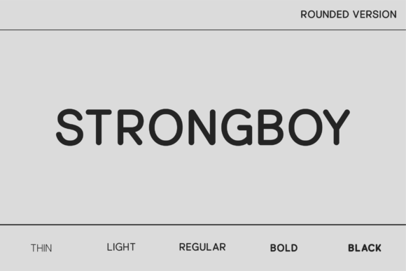 Strongboy Rounded Typeface for Modern Campaigns