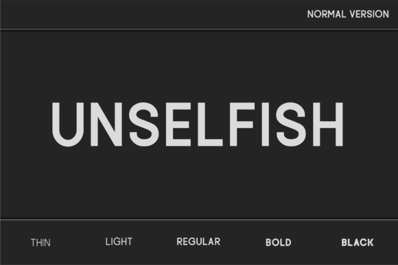 Unselfish Font: Elevating Small Business Branding