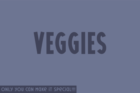 Veggies Font: A Natural Sans Serif for Crafters
